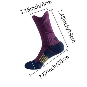 High Quality Cushion Padded Athletic Running Sports Socks <b>Ankle</b> Breathable Socks Women New Athletic Socks Solid Socks - Product Image 3