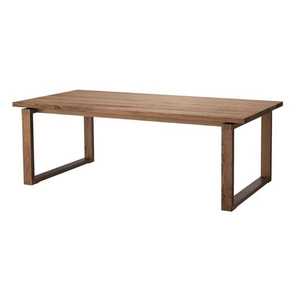 Solid Wood Dining <b>Table</b> Set Rectangular Modern Wooden <b>Table</b> Thick Box Leg Minimalist Clean Line Mid Century Dining Furniture - Product Image 2