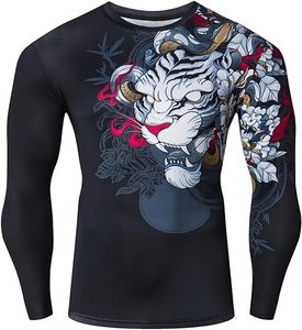 Vente directe d'usine - T-shirt de compression pour homme, manches longues, respirant, écologique, avec logo personnalisé, impression numérique - Product Image 4