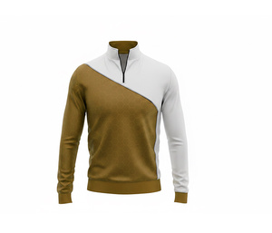 Micro Interlock Quarter Zip Jacket Manufacturer <b>Men</b> Women Youth Sportswear Quick Dry Team <b>Pullover</b> - Product Image 4