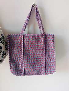 Reusable Cotton <b>Tote</b> Bag Eco Friendly Quilted Bag Handmade Shopping <b>Tote</b> Custom Cotton Carry Bag Sustainable Style - Product Image 2