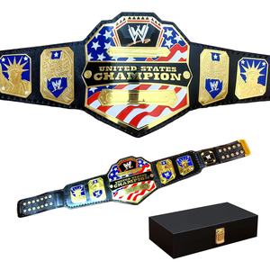 Cinturón de Campeonato de Peso Pesado de Estados Unidos, Hebilla de Acero Dorado de 2 mm, Tamaño Personalizado, Manual ANAAIF - Product Image 1