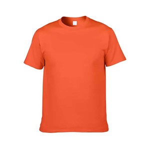 Camiseta de Hombre Naranja 100% Algodón, Cuello Redondo, Manga Corta, Impresión por Descarga, Jersey Transpirable, Anti-Pilling, Logotipo Personalizado, Ropa Casual - Product Image 2