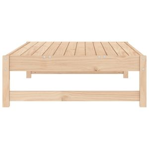 Repose-pieds de jardin en bois de pin massif, accessoire de mobilier de patio - Product Image 5