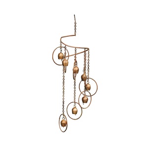 Nouveauté : Carillons éoliens en fer forgé doré à suspendre au mur pour la décoration intérieure et extérieure du jardin - Product Image 3
