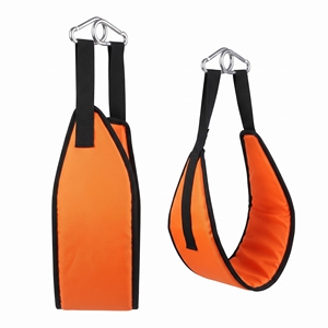 Sangle abdominale suspendue pour barre de traction, pour entraînement de force intensif, avec double anneau de fermeture, support antidérapant pour abdominaux - Product Image 5