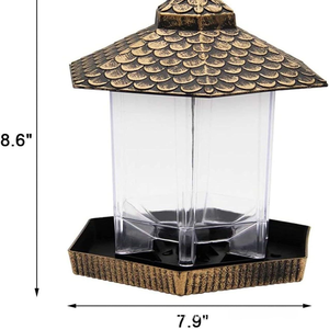 Comedero para Pájaros de Metal Colgante de Primera Calidad para Alimentar Aves Silvestres, Decoración para el Hogar - Product Image 4