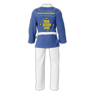 ชุดยูโดสีดำคุณภาพสูง หลายสี น้ำหนัก 450 กรัม รุ่น GL แบทช์ # ชุดยูโดบราซิลเลียนยิวยิตสู 60 ระดับนักสู้ - Product Image 3