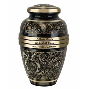 Grecian Adult Cremation Urn Brass Urns <b>For</b> <b>Keepsake</b> <b>Ashes</b> Memorial Loved Ones Burial Container Metal Human Urns & Jar Handmade - Product Image 5