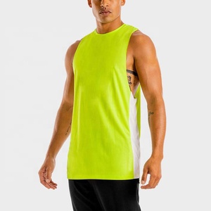 Wholesale Custom <b>Men's</b> Quick Dry <b>Gym</b> Fitness <b>Tank</b> <b>Tops</b> Soft Cotton Spandex Polyester Breathable Workout Blank Stingers for <b>Men</b> - Product Image 2