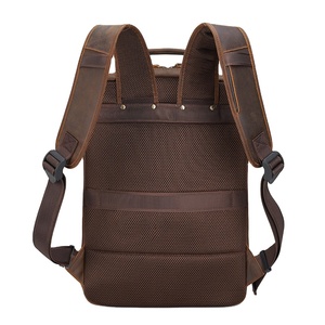 Mochila Vintage de Cuero Genuino, Gran Capacidad, Cierre de Cremallera, Multifuncional, con Correa de Hombro Unisex - Product Image 4