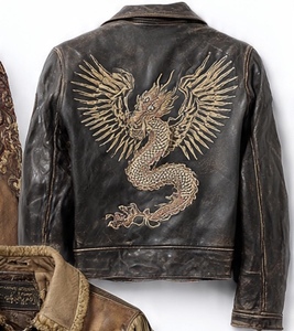 Veste en cuir et fourrure de luxe de haute qualité pour hommes - Product Image 4