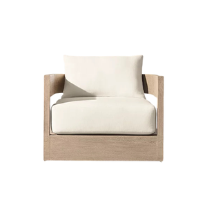 Elegante Silla de Jardín Curva con Estructura de Teca Sólida de Primera Calidad, Cojín Grueso de Secado Rápido, Resistente a la Intemperie, Muebles Modernos para Exteriores - Product Image 4