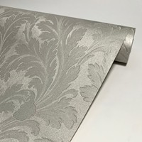 Papier peint vinyle de luxe doré et argenté gaufré, motif Palais, design post-moderne, ignifuge, écologique, pour la maison