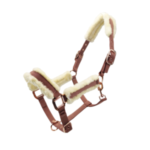 Promotion Vente en Gros : Collier de Tête Équestre Réglable avec Rembourrage en Polaire Bleu Clair, Halter Doux Personnalisé - Product Image 4