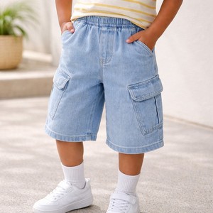 Shorts de yoga personnalisés pour petites filles, style coréen, tendance, respirants, avec poches, pour l'été - Product Image 2