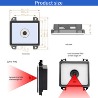 EMT8720A Lector de Códigos QR 2D de Alta Calidad, Interfaz USB TTL, Módulo de Escáner de Código de Barras de Montaje Fijo para Control de Acceso