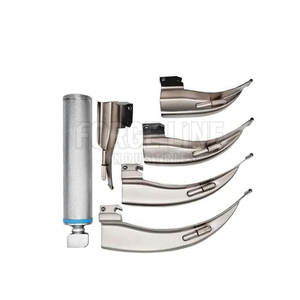 Laringoscopio reutilizable con hoja de acero inoxidable y mango LED para cirugía hospitalaria, laringoscopio de fibra óptica LED - Product Image 3