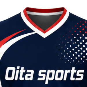 Customized Red Navy Blue White Sublimated Volleyball Jersey Short Sleeve Sports Apparel Team Match Game Shirt Tournament Wear - Product Image 5