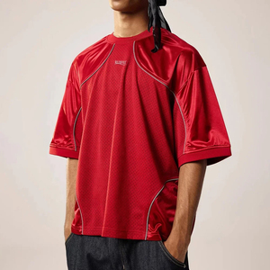 Camiseta de fútbol con estampado de Yatagarasu con la pelota roja, Campeones del Mundo 2022, Equipo de Japón en el azul, Monte Fuji, Sakura y Atardecer - Product Image 2