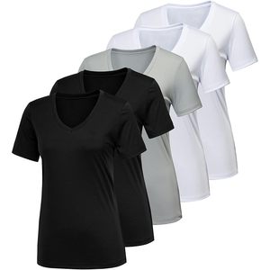 T-shirt femme à séchage rapide, logo personnalisé, vêtements de sport performants, tenue de sport unie, entraînement estival, tissu respirant et doux - Product Image 2