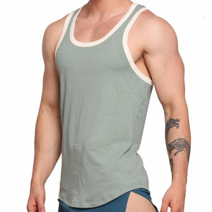 Camiseta Deportiva Personalizada sin Mangas, Cuello Redondo, Estilo Longline, para Gimnasio, Culturismo, Cómoda, de Poliéster y Elastano - Product Image 2