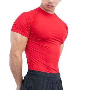 Camiseta de Compresión de Manga Corta para Hombre, Personalizada, al por Mayor, de Secado Rápido, Transpirable, para Correr, Gimnasio, Entrenamiento, Fitness y Deportes - Product Image 5