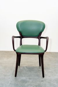 Chaise de salle à manger élégante en bois massif de style scandinave avec coussin rembourré pour la maison, le restaurant, l'hôtel, meubles OEM ODM PISANO - Product Image 1