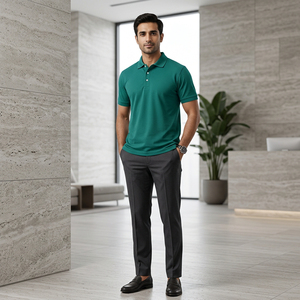 Camiseta Polo Extra Grande Personalizada para Hombre, Algodón Grueso, Hombros Caídos, Moda Urbana, Fabricante de Ropa OEM ODM - Product Image 6
