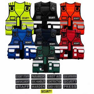 Gilet de sécurité haute visibilité, uniforme tactique réfléchissant, veste de sécurité multicolores pour personnel médical et événementiel, toutes saisons, unisexe - Product Image 1
