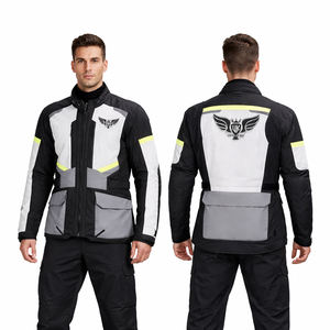 Chaqueta de Motociclismo Impermeable Personalizada al por Mayor, Chaqueta Textil Reflectante para Motociclistas, Equipo de Protección Contra el Viento para Motociclistas - Product Image 2