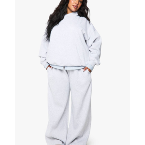 ชุดวอร์มวิ่งออกกำลังกายสำหรับผู้หญิงฤดูหนาว ลายพิมพ์ 3 มิติ ลายนูน เอวสูง ไซส์ใหญ่ ชุด 2 ชิ้น ผ้าฟลีซเทคทรงหลวม สปอร์ตแวร์ - Product Image 5