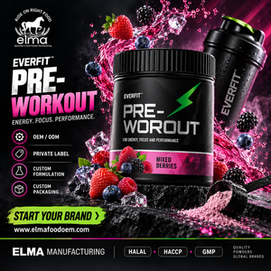 Fournisseur de poudre de protéines de lactosérum à la vanille en marque privée en Malaisie, fabrication OEM de shakes WPC sur mesure, croissance musculaire pour adultes, 20-29g - Product Image 1