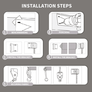 7 X6 Light Grey HDPE Spliced Roller <b>Shutter</b> for Canopy Gazebo Pergola - Product Image 2