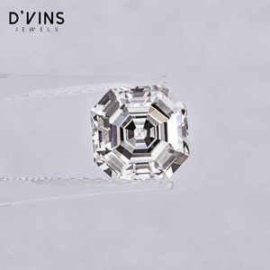 Diamant de laboratoire D'vins Jewels 3 carats, pureté VVS2, taille Asscher, finition EX, diamant CVD fantaisie léger, certifié 789456 - Product Image 1