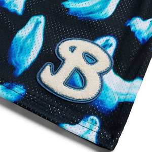 Shorts de rugby personnalisés en polyester pour hommes, avec poches zippées, sublimation, double couture, unisexe, ODM - Product Image 4