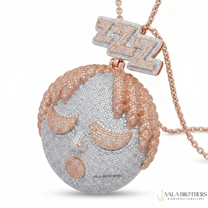 Colgante de Cruz de Moissanita, Cruz Personalizada en Plata Chapada en Oro Rosa, Estilo Hip Hop, Amuleto Unisex - Product Image 2