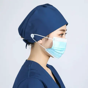 Custom Printed Cartoon Cotton Nursing <b>Scrub</b> Hats with Woven Fabric Cute Satin Lined Labor Medical <b>Caps</b> for Men and Women - Product Image 4