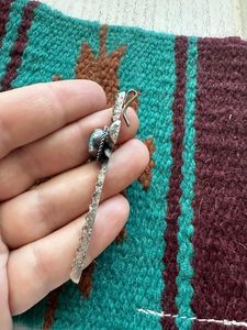 Colgante de Cruz de Plata de Ley con Turquesa Navajo, Firmado por Richard Yazzie, Joyería Artesanal del Suroeste, Regalo - Product Image 3