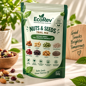 EcoRev Mélange de Snacks Sains 250g Sachet Doypack Qualité Alimentaire PE/VMPET Recyclable Fermeture Zippeuse Riche en Nutriments Naturels Sans Arômes Artificiels - Product Image 4