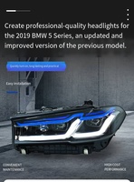 Pour la modification des phares laser LED haut de gamme à lentille bleue du modèle G38 Thunderbolt M5.