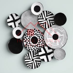 Salon/décoration murale en fer de qualité supérieure meilleur vendeur dernier décor d'art mural abstrait à disque rond - Product Image 6