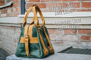 กระเป๋าเดินทางหนังแท้คุณภาพสูง งานแฮนด์เมดสไตล์วินเทจ ขนาดใหญ่ จุของได้เยอะ สะพายได้ ปรับสายสะพายได้ - Product Image 2