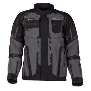 Blouson de moto pour homme, manches longues, imperméable, respirant, toutes saisons, pour l'aventure, gris bleu, dos en maille - Product Image 5