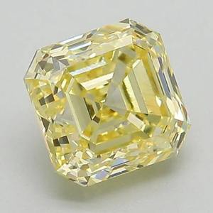 Diamante Cultivado en Laboratorio con Corte Asscher de 1.00 a 5.00 Quilates, Certificado IGI, Color Amarillo Fantasía, Claridad VVS VS, Pulido Excelente, Precio al por Mayor CVD - Product Image 5