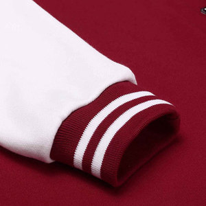 Wholesale Custom Made Formal Varsity <b>Jacket</b> Woolen Fabric with Crew Neck and Pockets Plain Dyed for Spring-Made in Pakistan - Product Image 3