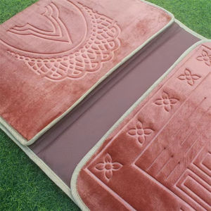 Janamaz For <b>Prayer</b> Turkish Foam Velvet Machine-Made Square <b>Prayer</b> <b>Mat</b> for Home and Travel Washable Muslim Style Nawafil Rug <b>Mats</b> - Product Image 4