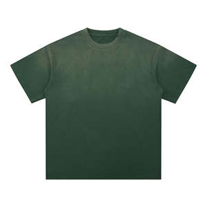 Vintage Style Oversized Acid <b>Wash</b> Streetwear Distressed T-shirts 100% Cotton Plus Size Men's t Shirts - Product Image 4