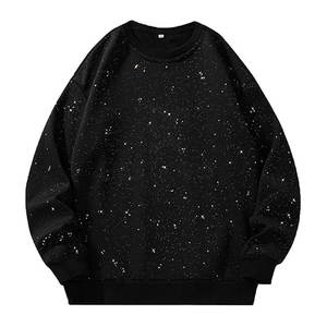 Sudadera Premium con Cuello Redondo y Pedrería, de Algodón Grueso, para Invierno, con Parche Bordado Personalizado, a la Moda - Product Image 1