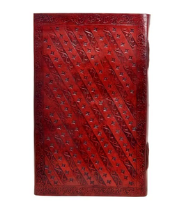 Handmade Embossed Leather Journal New Design Vintage Color Spiral Saddle <b>Stitching</b> Customizable Travelers' Notebook Fashion <b>Gift</b> - Product Image 4